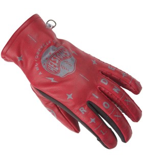Guantes Helstons Grafic Hiver Lady rojo