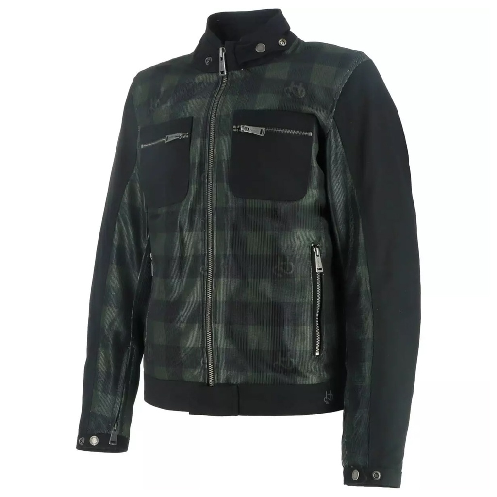 Helstons GENESIS AIR Man Canvas-Mesh black-green