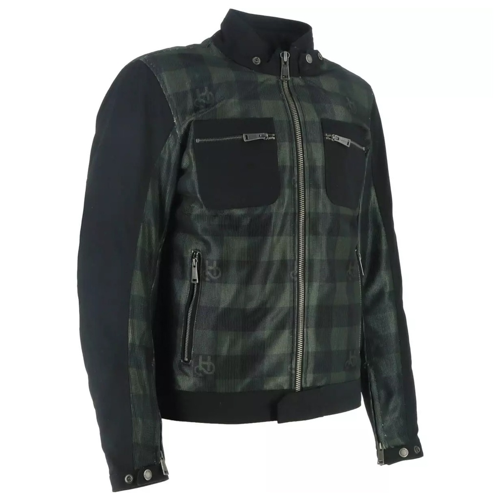 Helstons GENESIS AIR Man Canvas-Mesh black-green