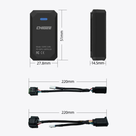 Chigee Control Remoto RC can BMW 8 pines para AIO-5