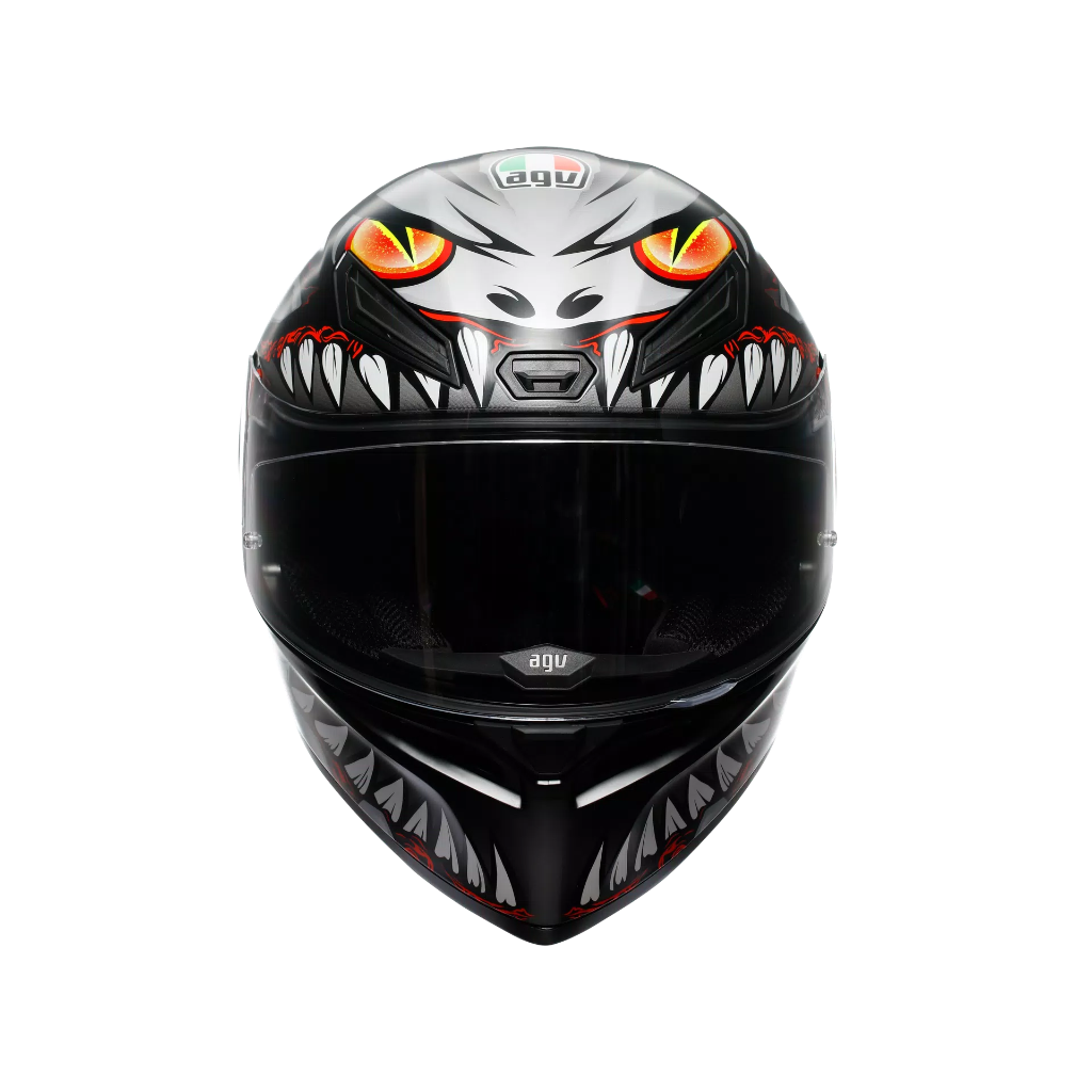 AGV K1 S Lyzard Matt Black/Grey/Red