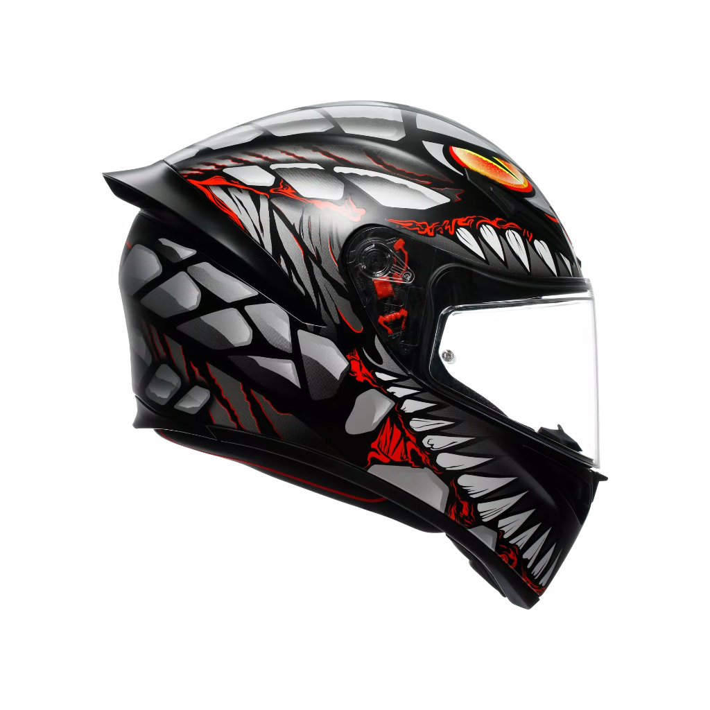 AGV K1 S Lyzard Matt Black/Grey/Red