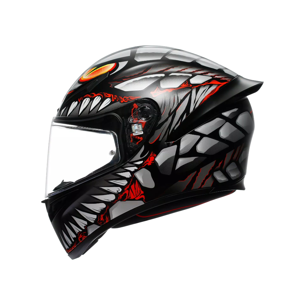 AGV K1 S Lyzard Matt Black/Grey/Red