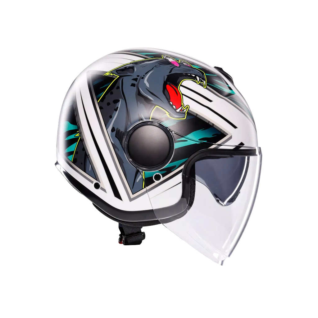 AGV ETERES Ghepard Matt White/Black/Green