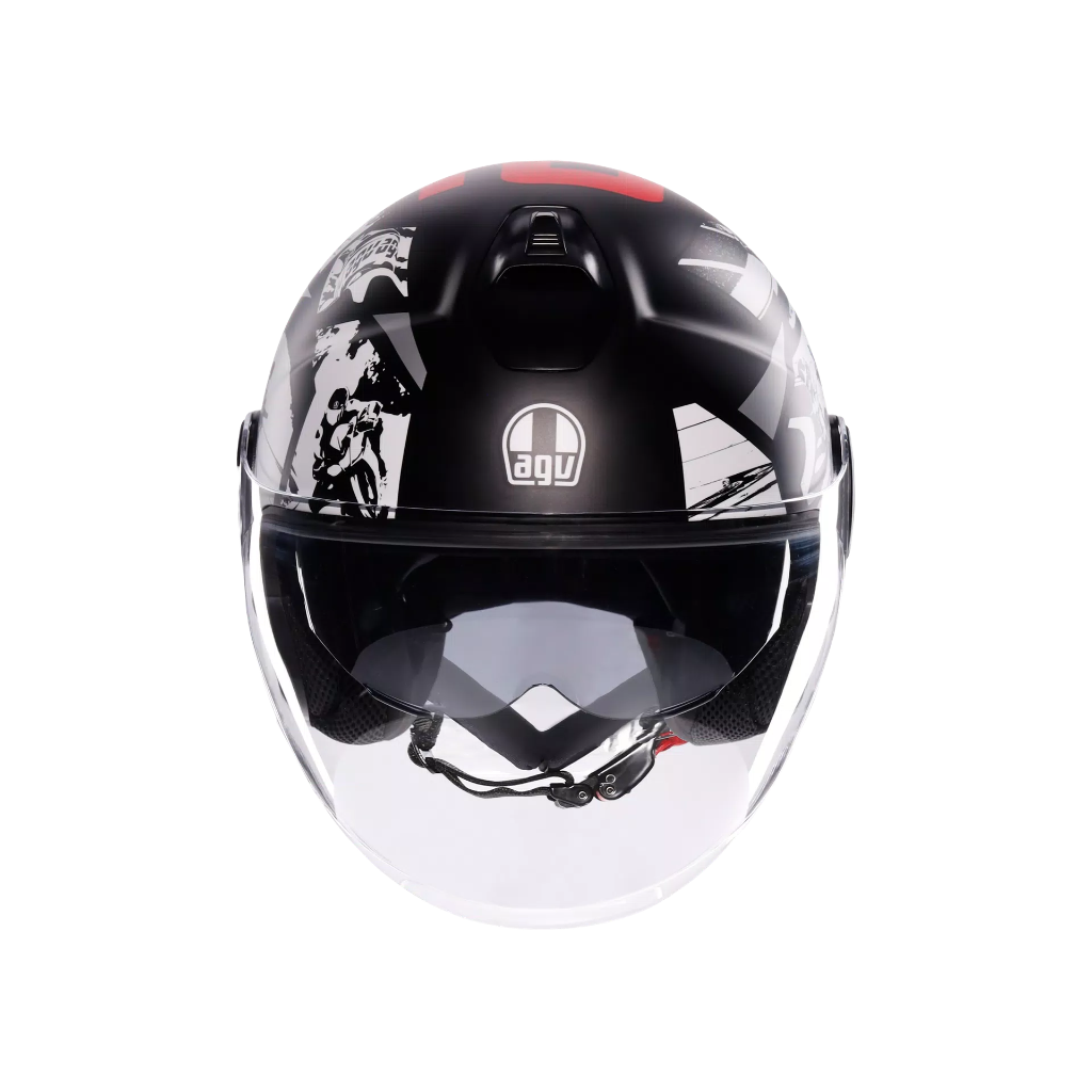 AGV ETERES History Matt Black/White/Red