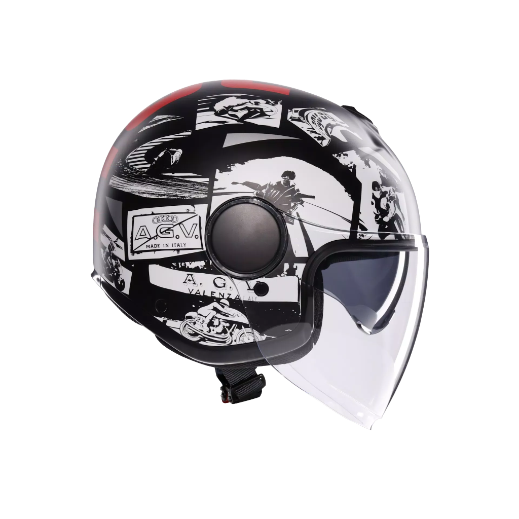 AGV ETERES History Matt Black/White/Red