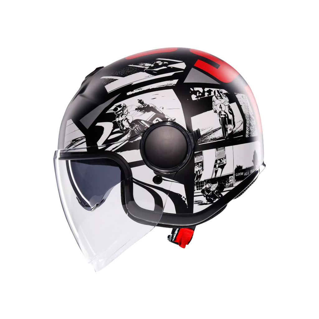 AGV ETERES History Matt Black/White/Red