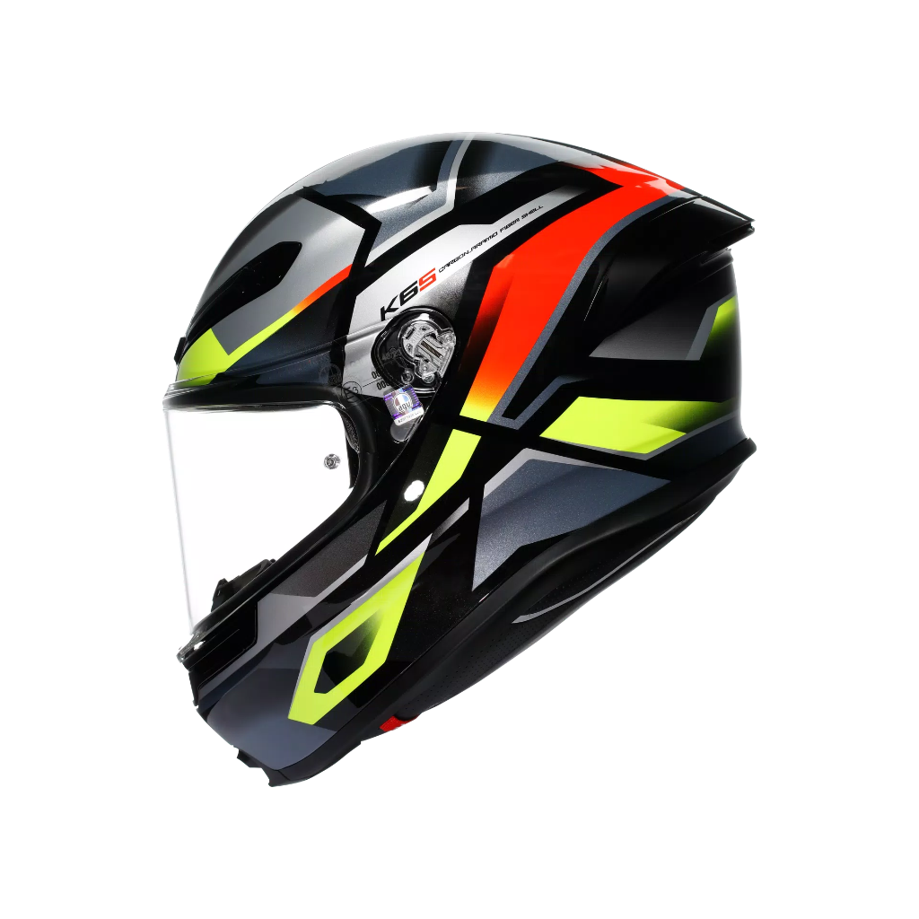 AGV K6 S Erazer Black/Red/Yellow Fluo