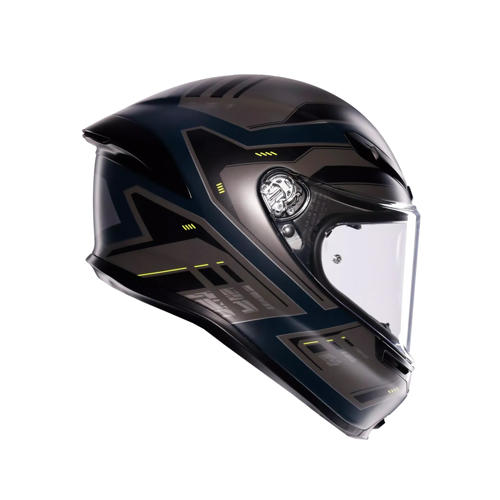 AGV K6 S Enhance Matt Grey/Yellow Fluo