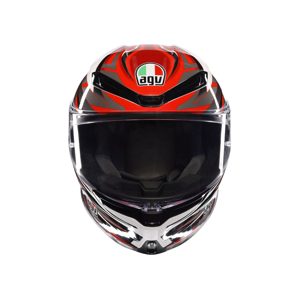 AGV K6 S Reeval White/Red/Grey