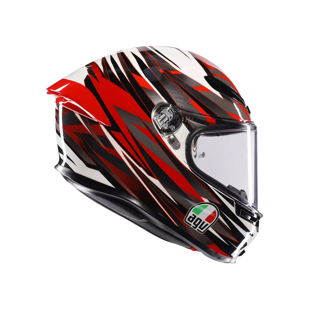 AGV K6 S Reeval White/Red/Grey