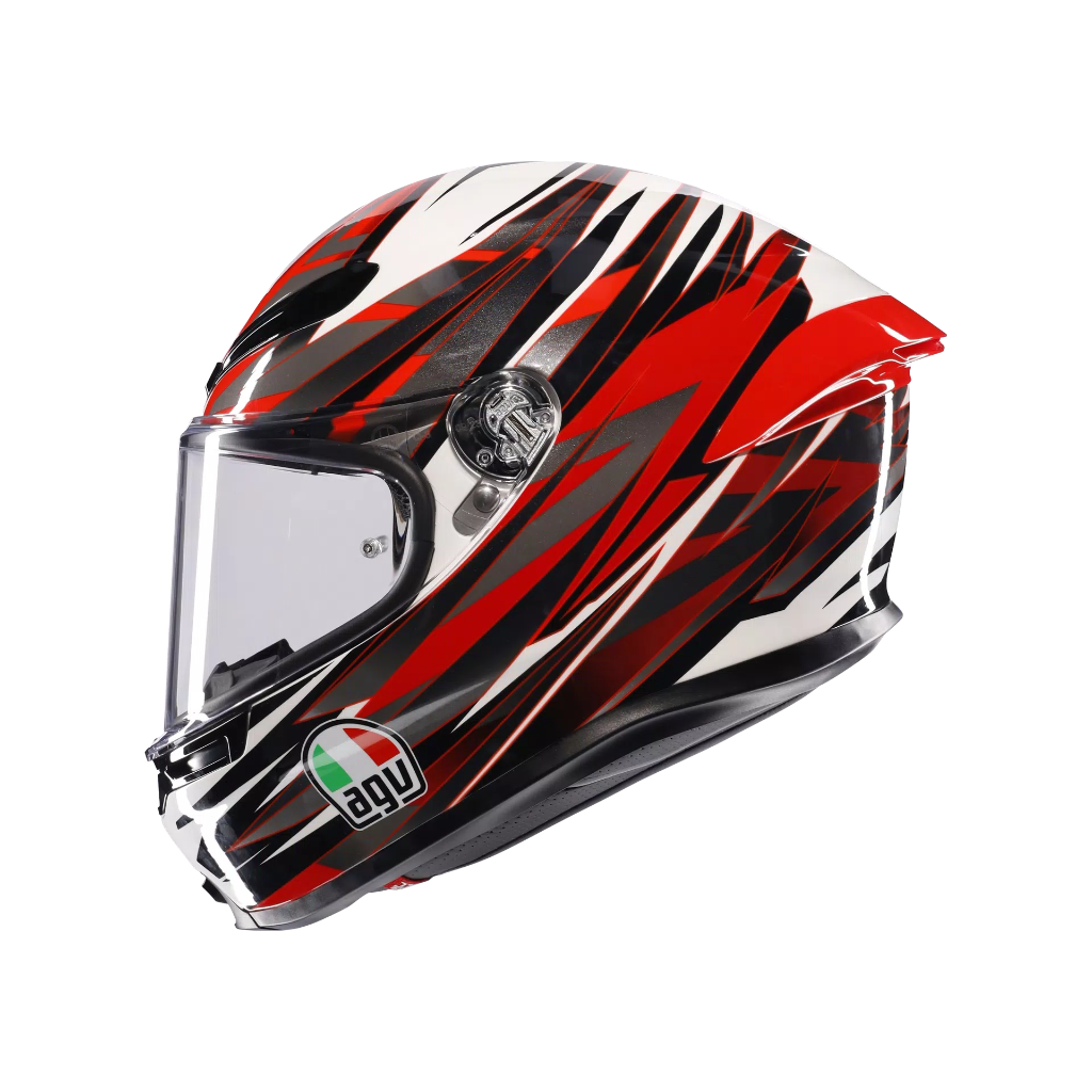 AGV K6 S Reeval White/Red/Grey