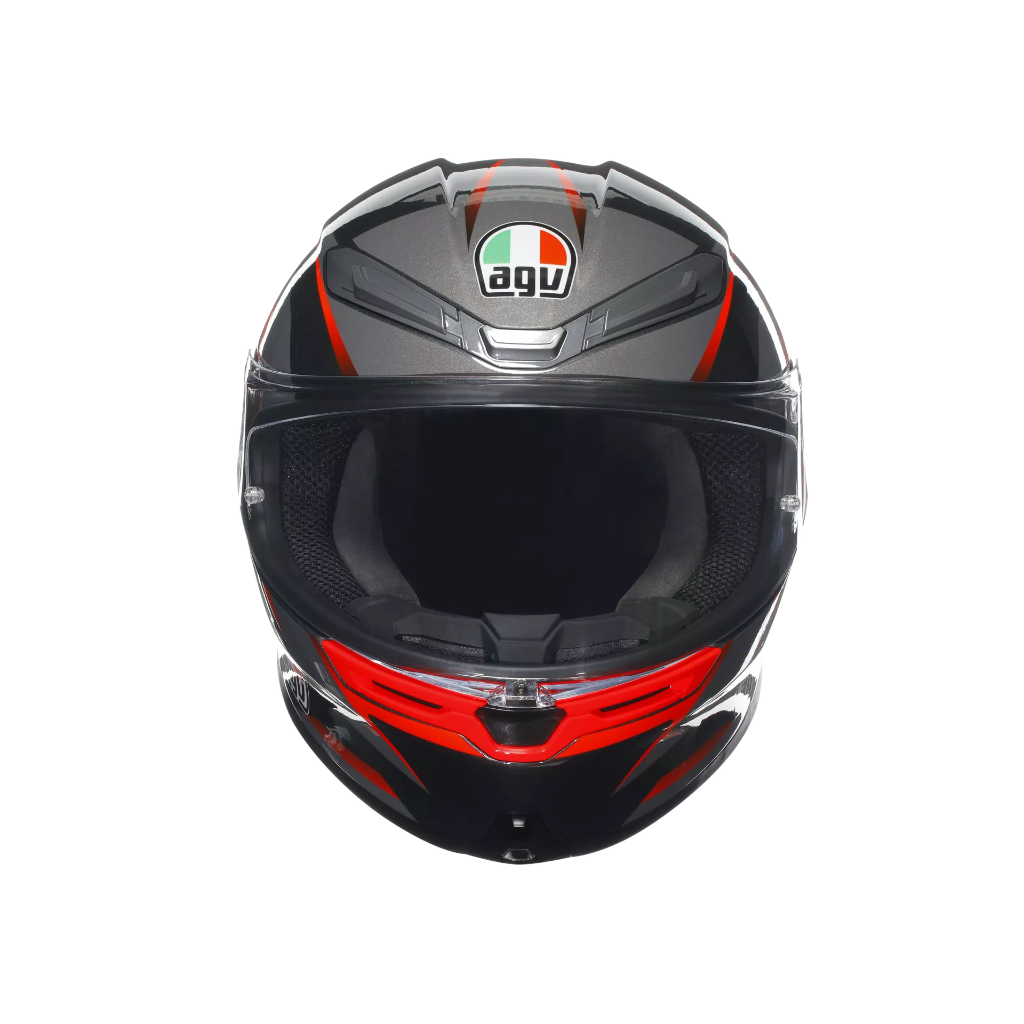 AGV K6 S Slashcut Black/Grey/Red