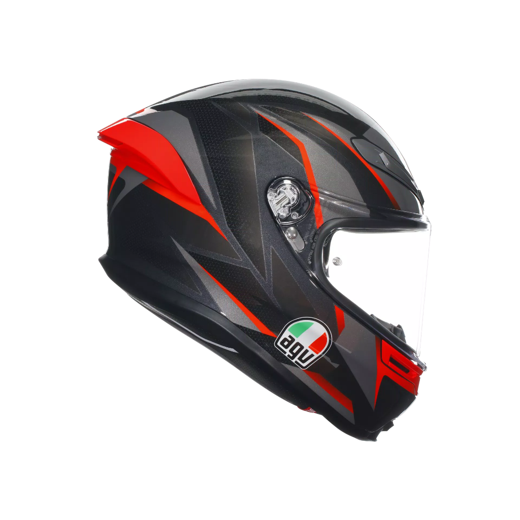 AGV K6 S Slashcut Black/Grey/Red