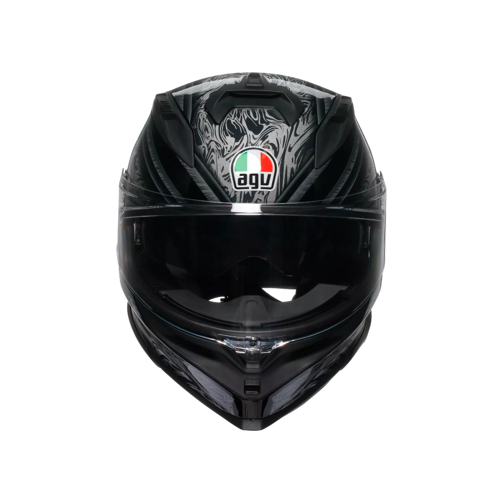 AGV K7 Damascus Black/Silver