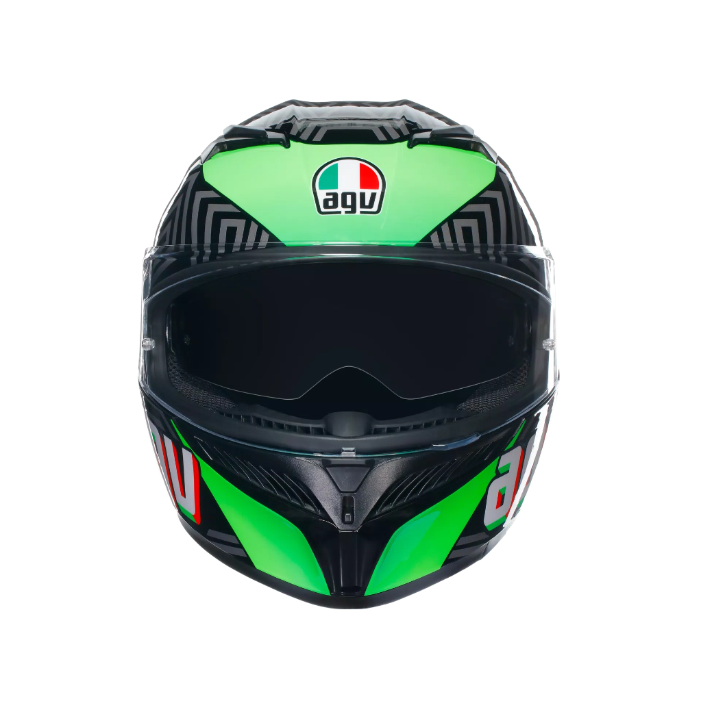 AGV K3 Kamaleon Black/Red/Green