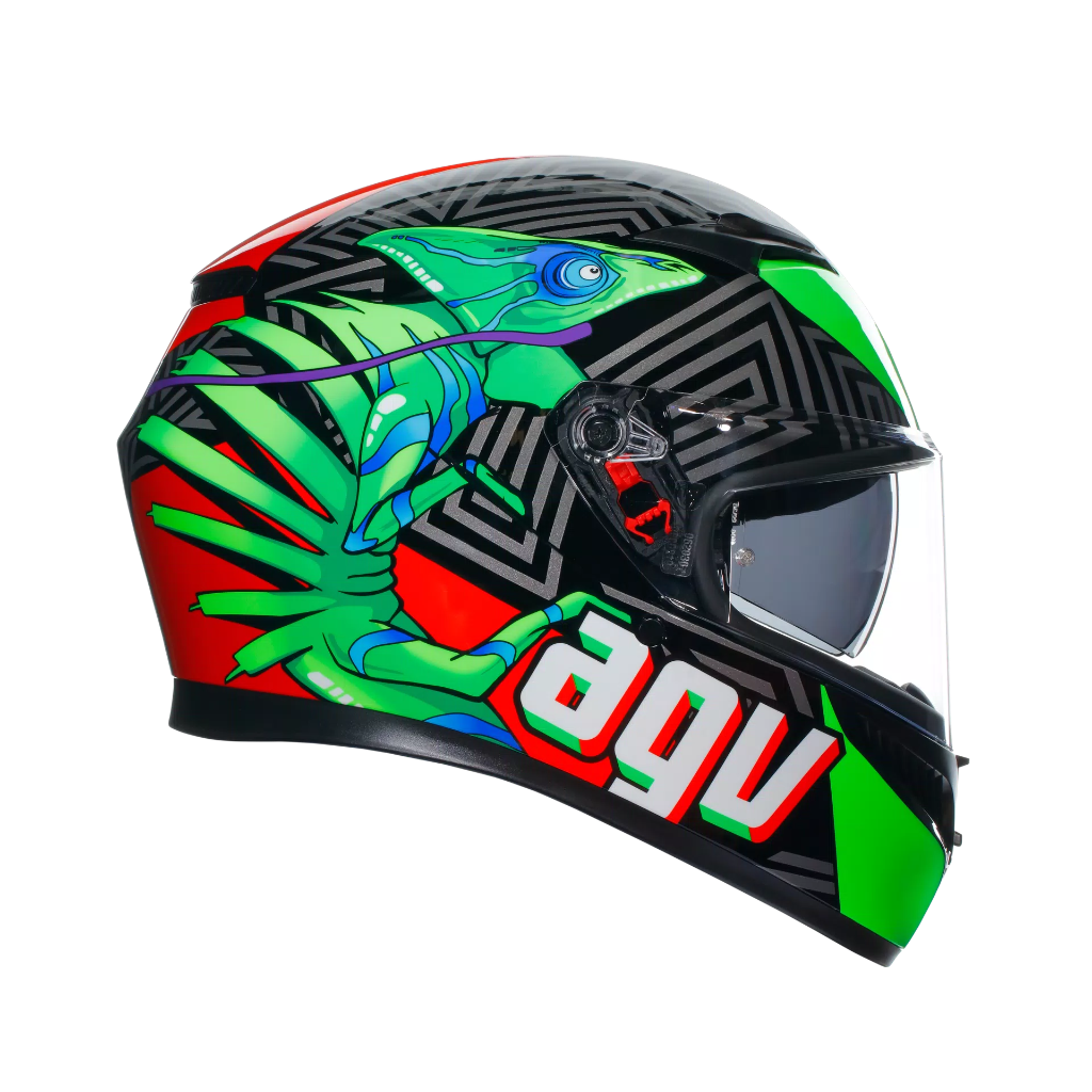 AGV K3 Kamaleon Black/Red/Green