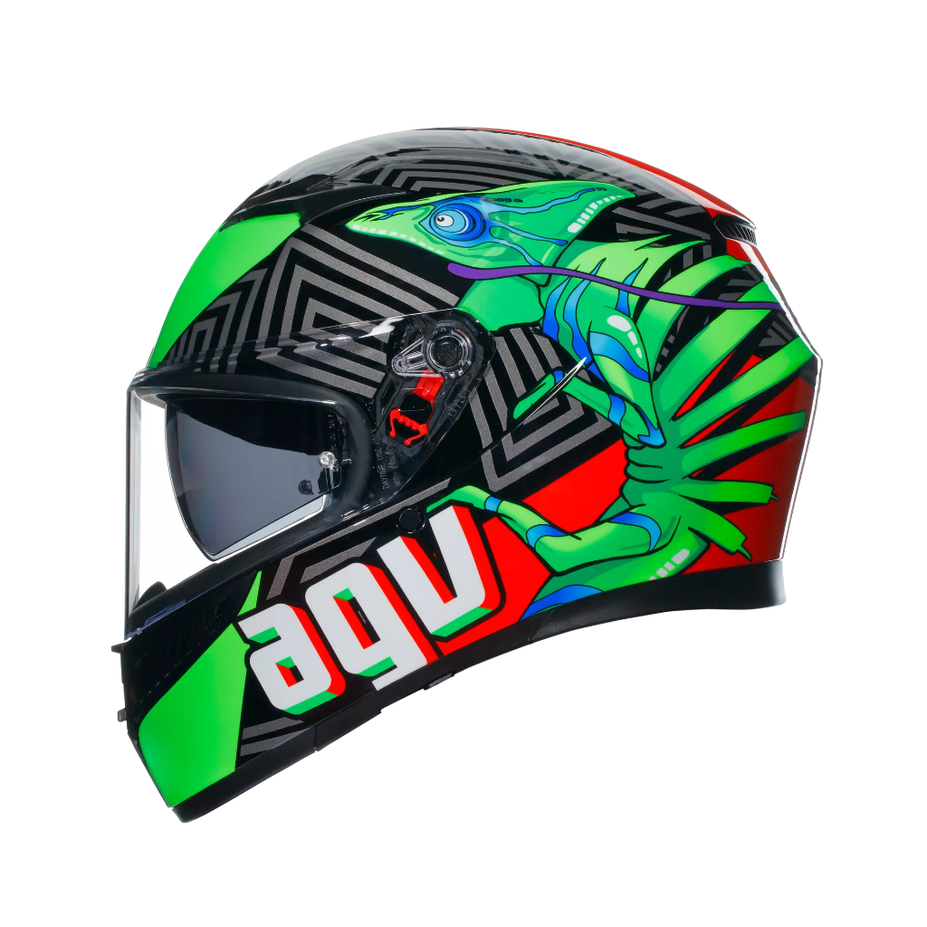 AGV K3 Kamaleon Black/Red/Green