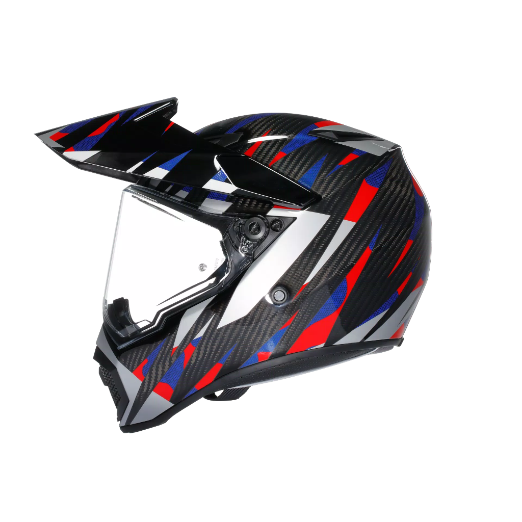 AGV AX9 Steppa Carbon/Red/Blue