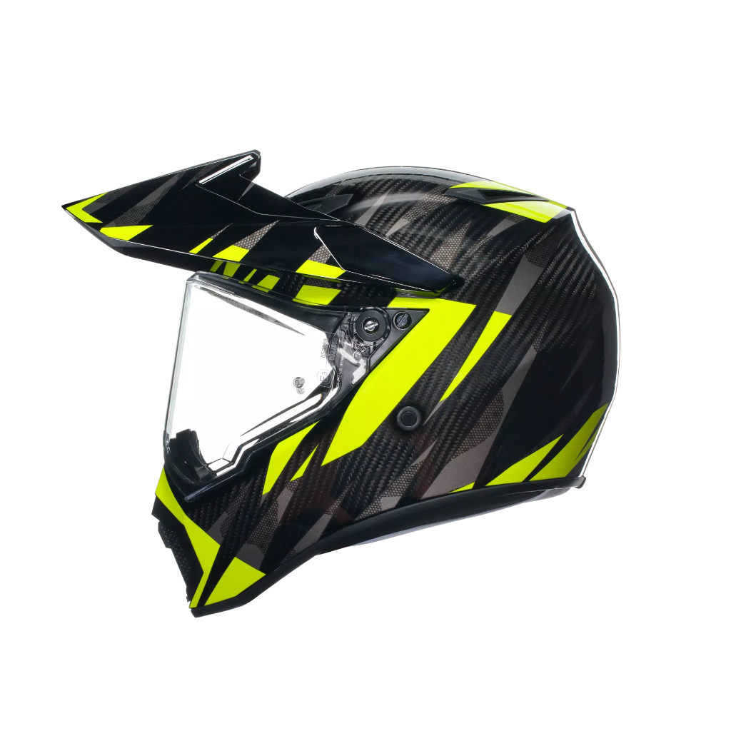 AGV AX9 Steppa Carbon/Grey/Yellow Fluo