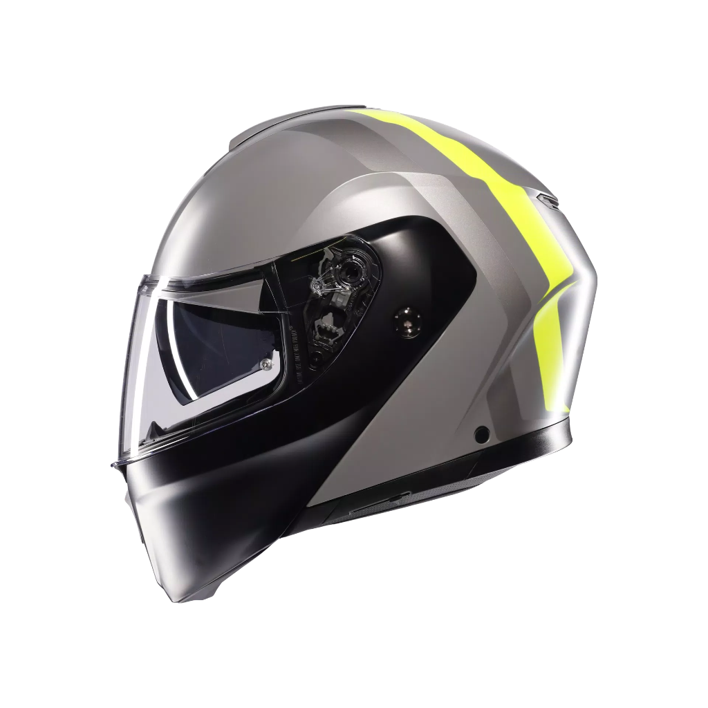 AGV STREETMODULAR Resia Matt Grey/Black/Yel Fluo