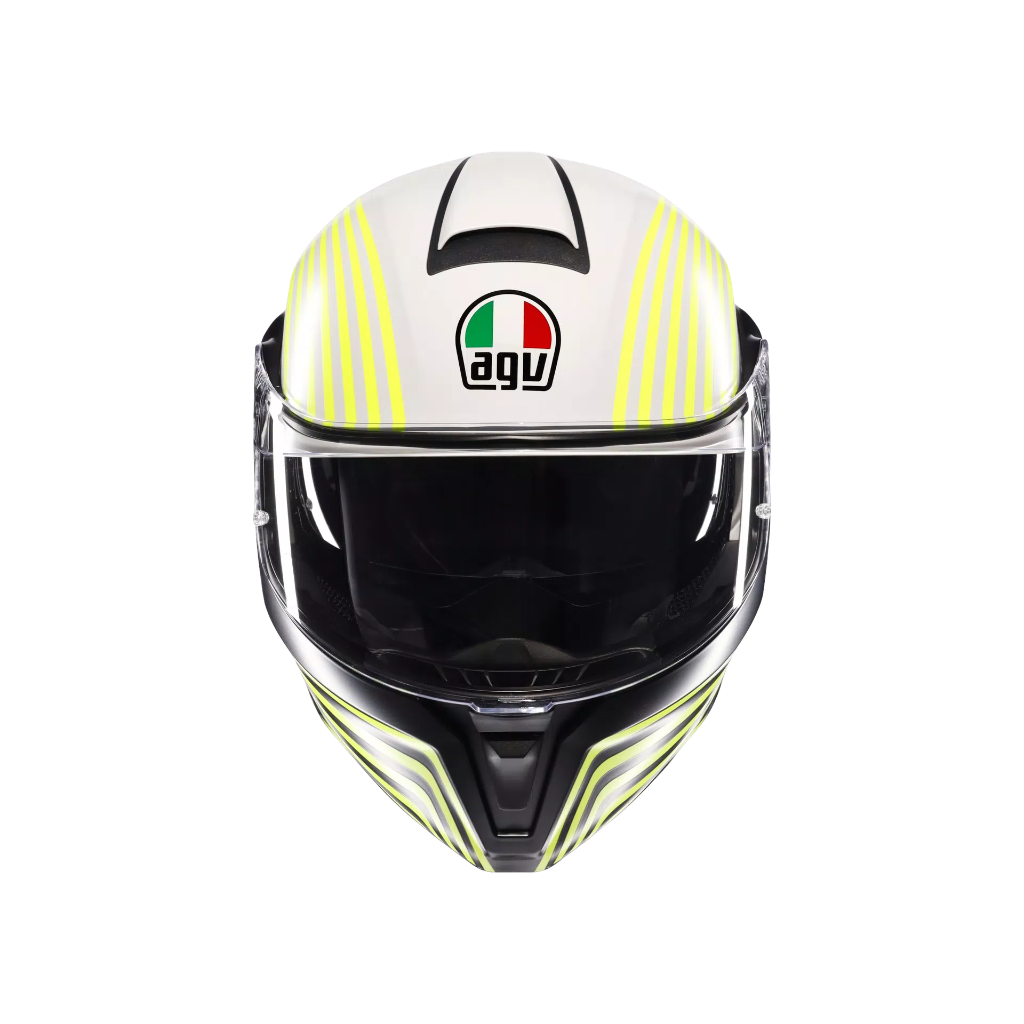 AGV STREETMODULAR Iseo Matt White/Black/Yel Fluo