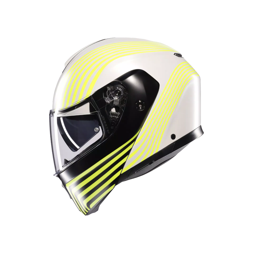 AGV STREETMODULAR Iseo Matt White/Black/Yel Fluo