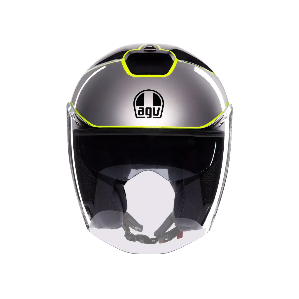 AGV IRIDES Davao Black/Grey/Yellow Fluo