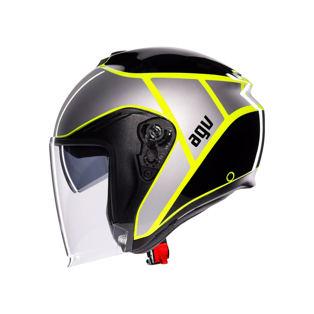 AGV IRIDES Davao Black/Grey/Yellow Fluo