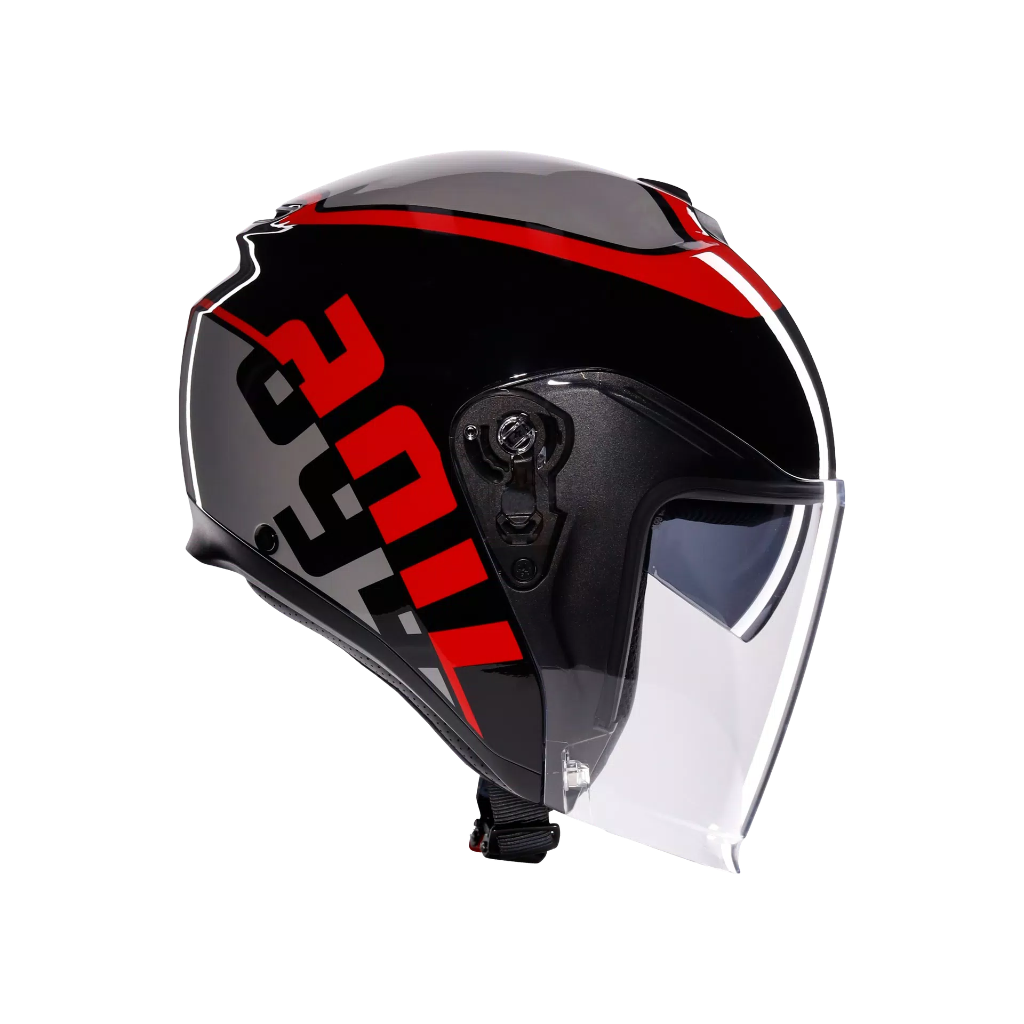 AGV IRIDES Valenza Matt Grey/Black/Red