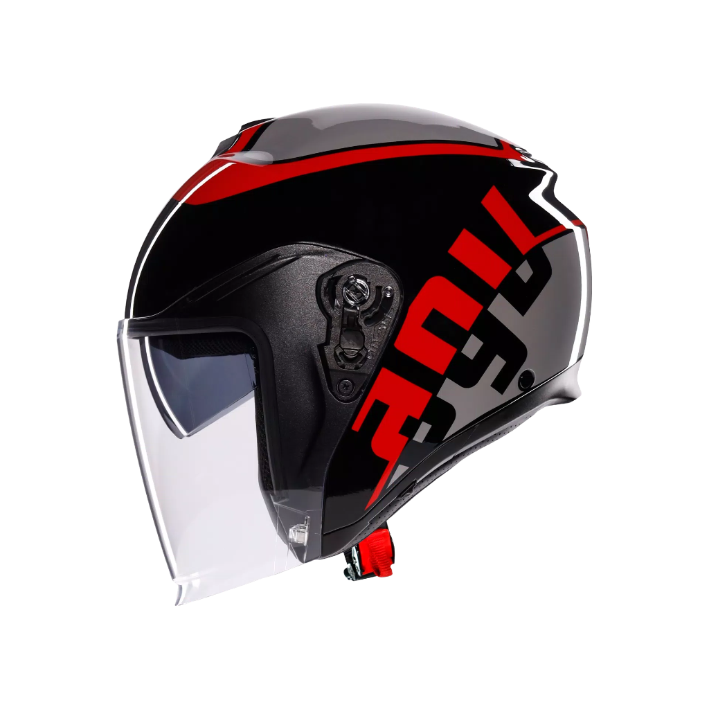 AGV IRIDES Valenza Matt Grey/Black/Red