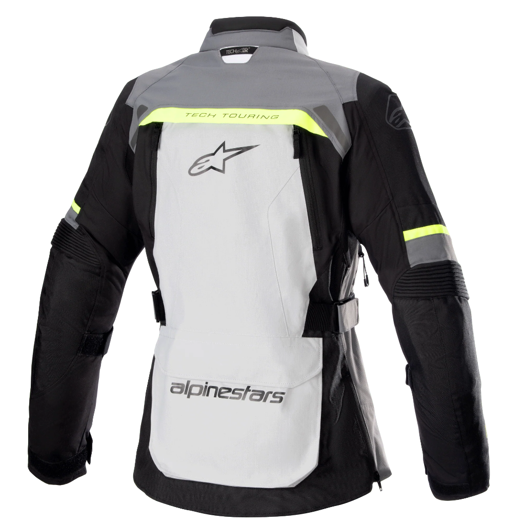Alpinestars Stella Bogota Pro Jacket Ice Gray Dark Gray Yellow Fluo