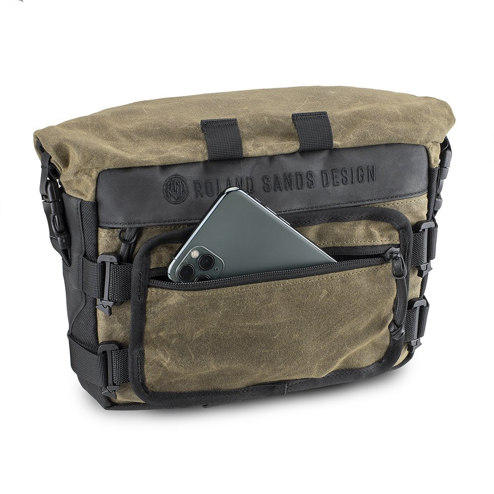 BOLSA PARA BARRA RSD x KRIEGA ROAM HANDLEBAR BAG NEGRO / ARENA