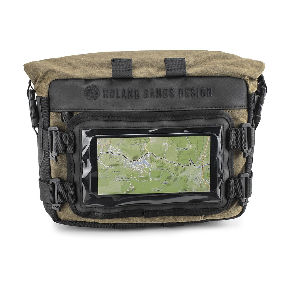 BOLSA PARA BARRA RSD x KRIEGA ROAM HANDLEBAR BAG NEGRO / ARENA