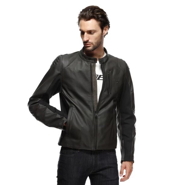 Dainese ISTRICE QDF LEATHER JACKET dark-brown