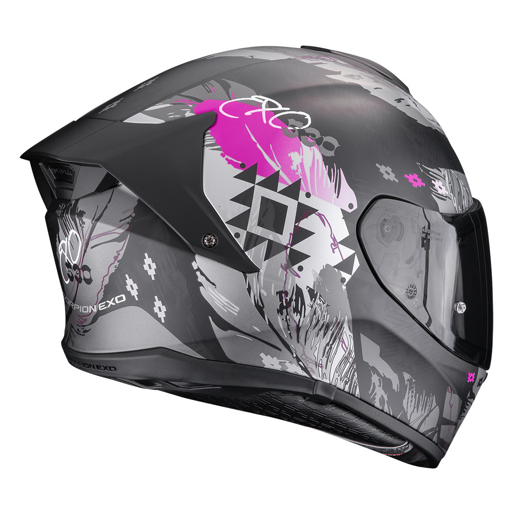 Scorpion Exo-530 Air Hadji Matt Black-Pink