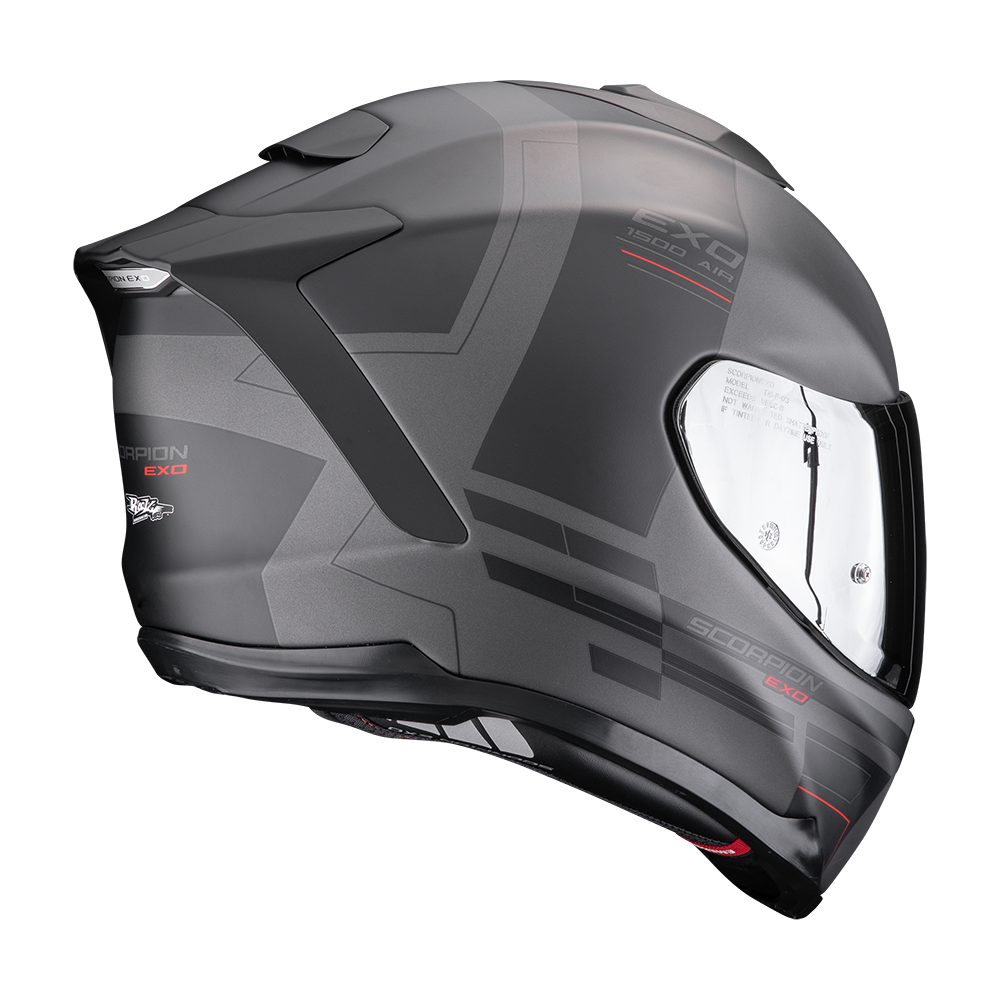 Scorpion Exo-1500 Air Dual Matt Silver-Black-Red