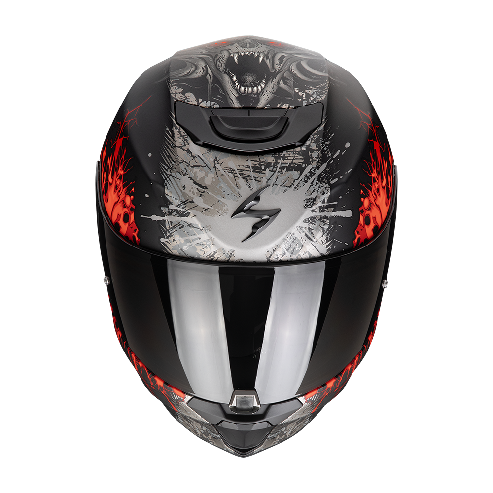 Scorpion Exo-391 Wolf Matt Black-Silver-Red
