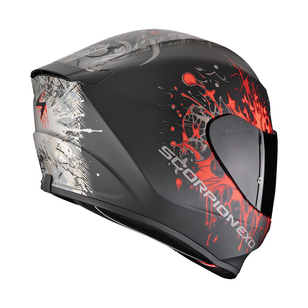 Scorpion Exo-391 Wolf Matt Black-Silver-Red