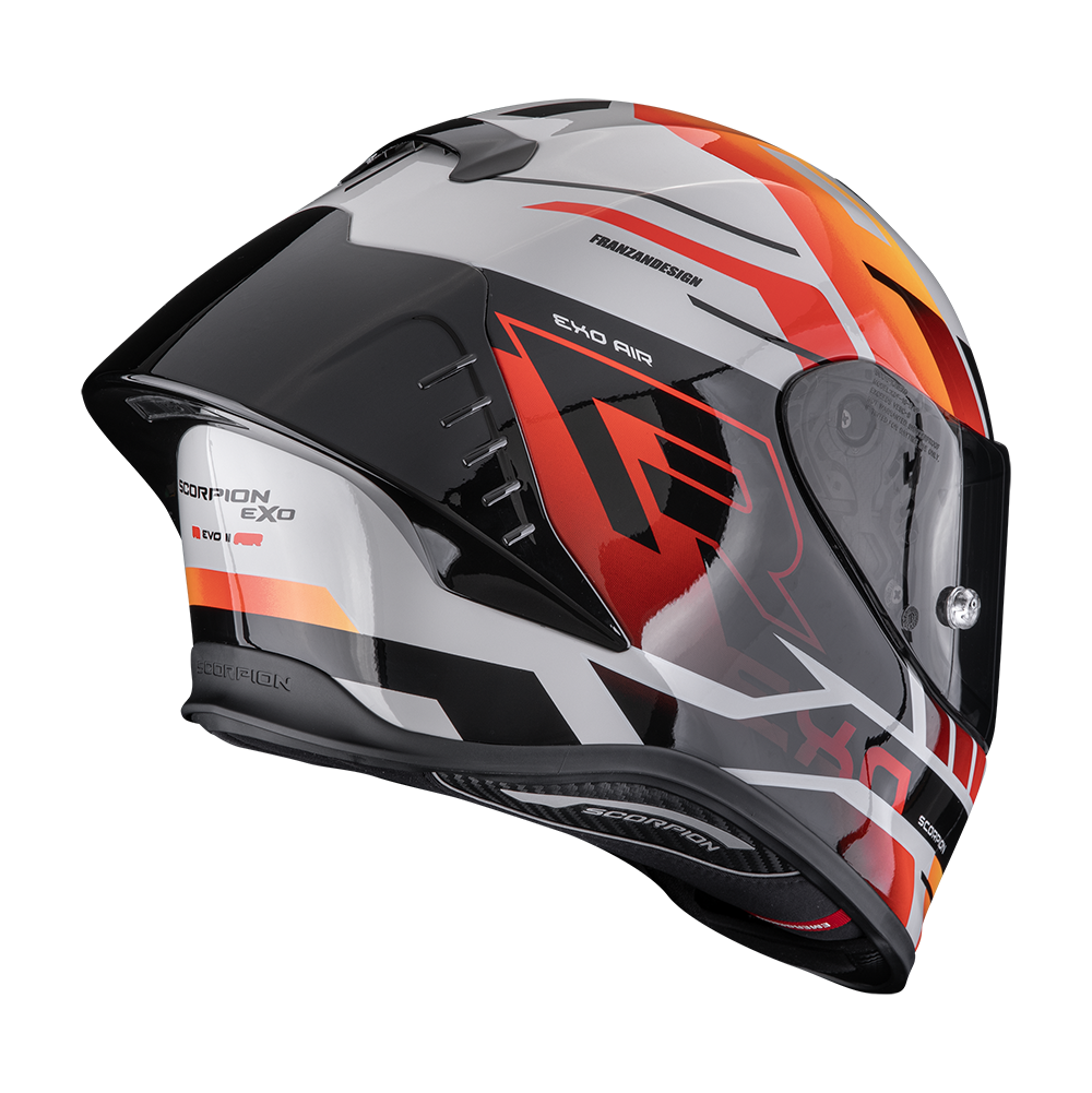 Scorpion Exo-R1 Evo II Air Adrenaline Grey-Red-Orange