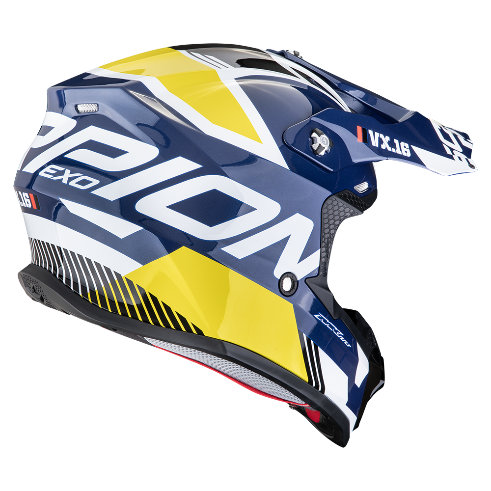 Scorpion Vx-16 Evo Air Analog White-Blue-Yellow