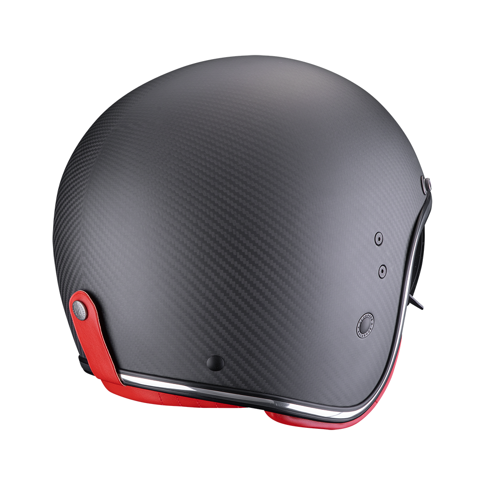 Scorpion Belfast Evo Carbon Solid Matt Black-Red