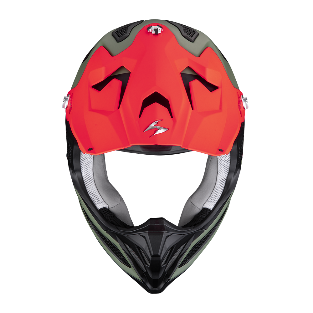 Scorpion Vx-22 Air Updown Matt Green-Black-Red