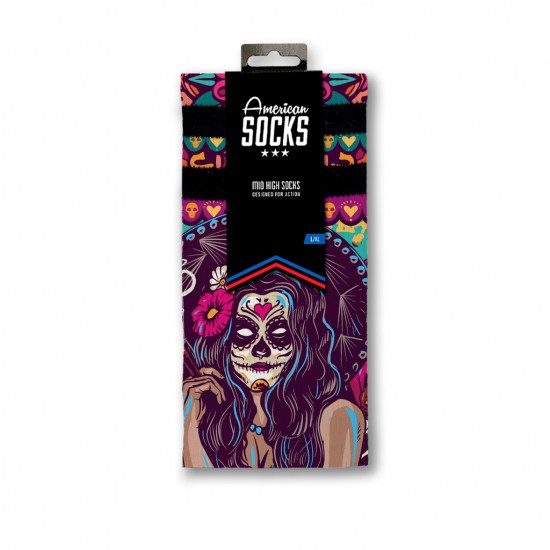 American Socks DÍA DE LOS MUERTOS Black