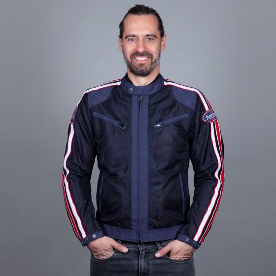 Helstons PACE AIR  MESH blue (Red-White)