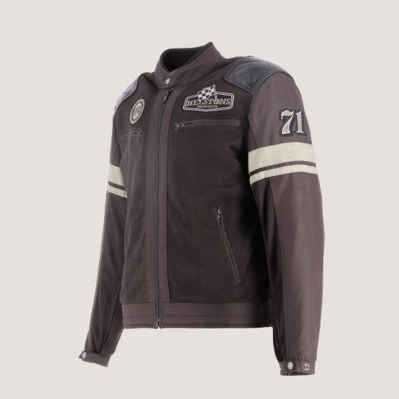 Helstons REVOLTE AIR  MESH-Leather brown