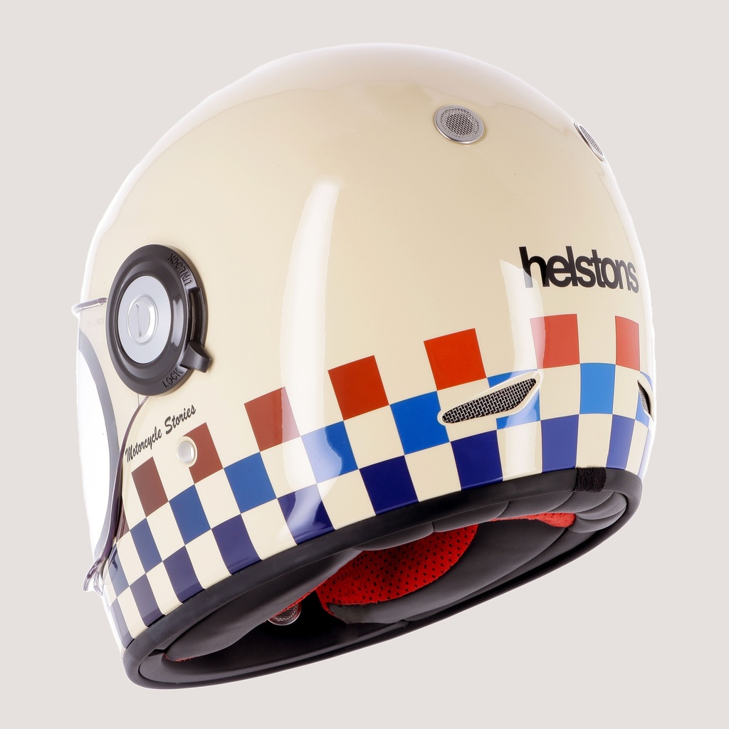 Helstons COURSE FULL FACE Carbone beige (Blue-Red)