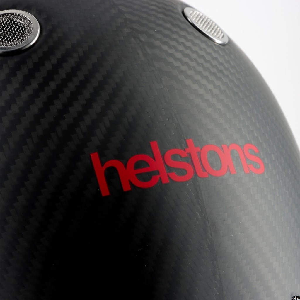 Helstons NAKED FULL FACE Carbone black carbon mat
