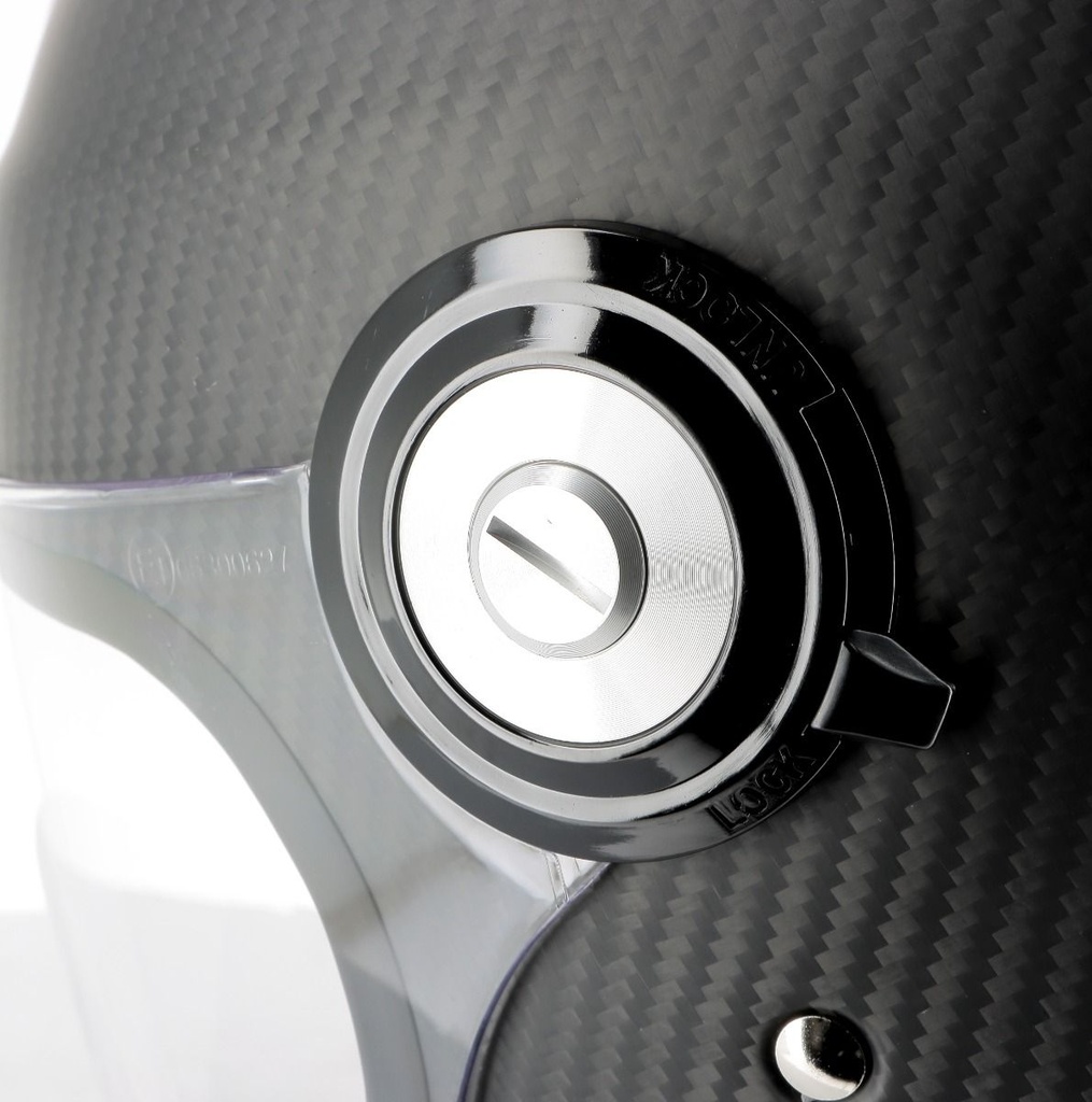 Helstons NAKED FULL FACE Carbone black carbon mat