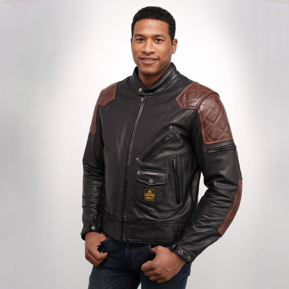Helstons CHUCK Leather Buffle & Vachette black-camel